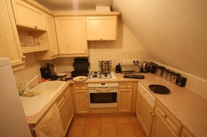 Minorly messy kitchen... Wide Angle!